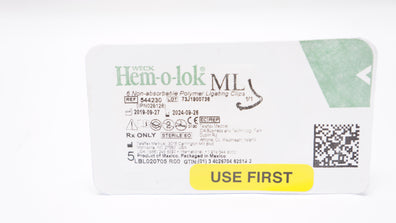 Teleflex 544230 Weck Hem-o-lok ML 6 Non-absorbable Polymer Ligating Clips (x)